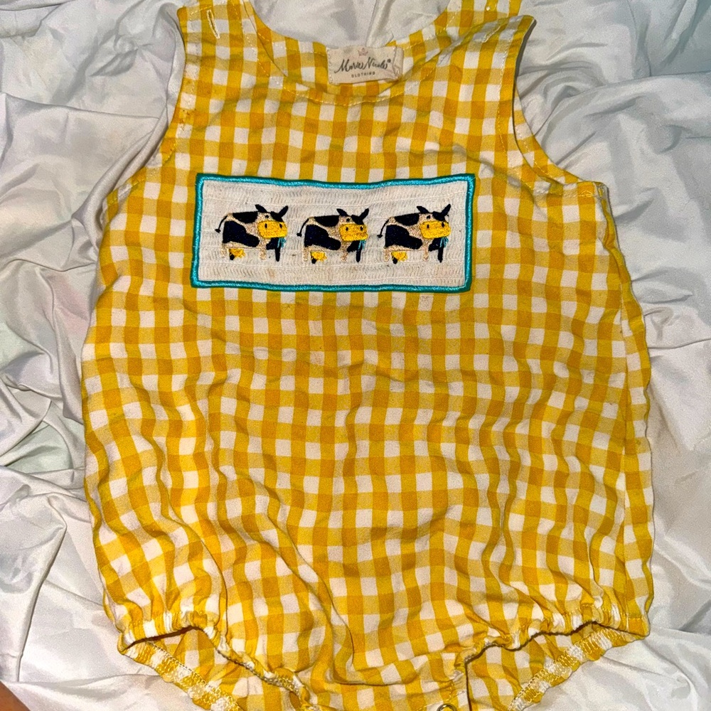 Cow boys bubble 9-12 month